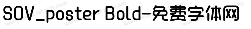 SOV_poster Bold字体转换
